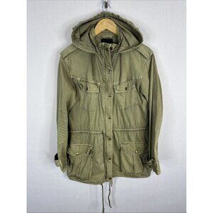Talula Utility Anorak Jacket Women’s S Olive Green Hooded Military Style
